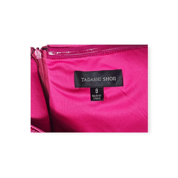 Tadashi Shoji Pink Sequin Embroidered Lace Gown NWT 8 - Picture 8 of 10